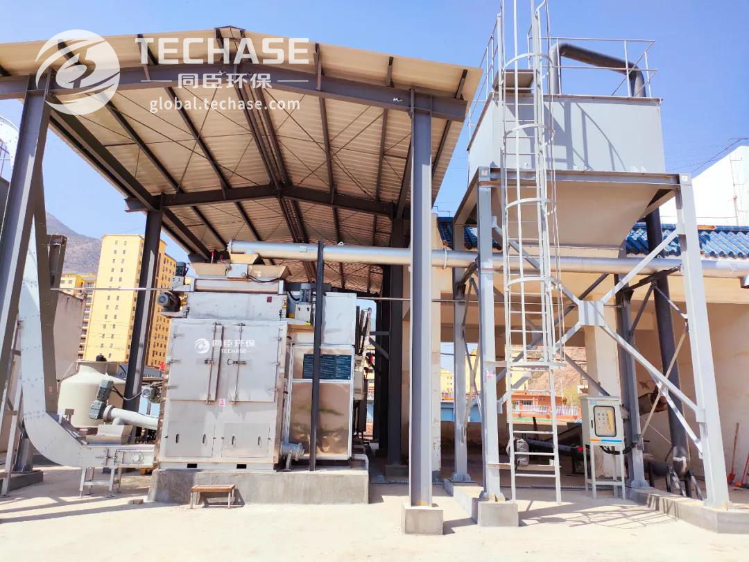 Installation-Techase Low Temperature Sludge Dryer-Yunnan China
